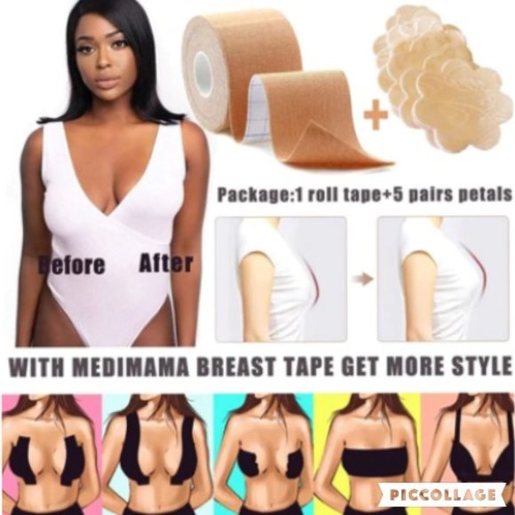 THANK US LATER Body Tape + 1 Nipple Covers | Lift & Support | Nude | OS - Picture 7 of 7